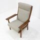 Vintage GE181A high back easy chair by Hans Wegner for Getama