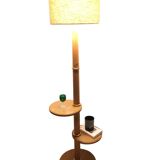 Vintage wooden floor lamp - 1950s