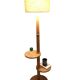 Vintage wooden floor lamp - 1950s