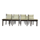 Lot de 8 chaises de salle à manger année 1980