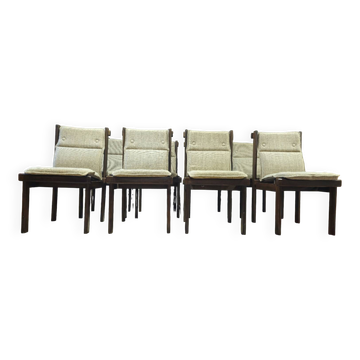 Set of 8 dining chairs from the 1980s.