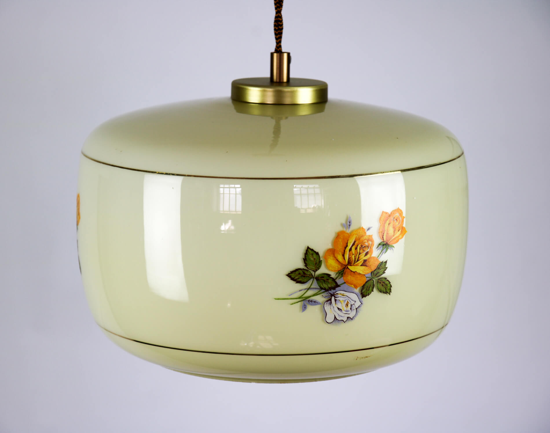 Vintage glass pendant light