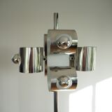 Vintage space age stainless steel floor lamp