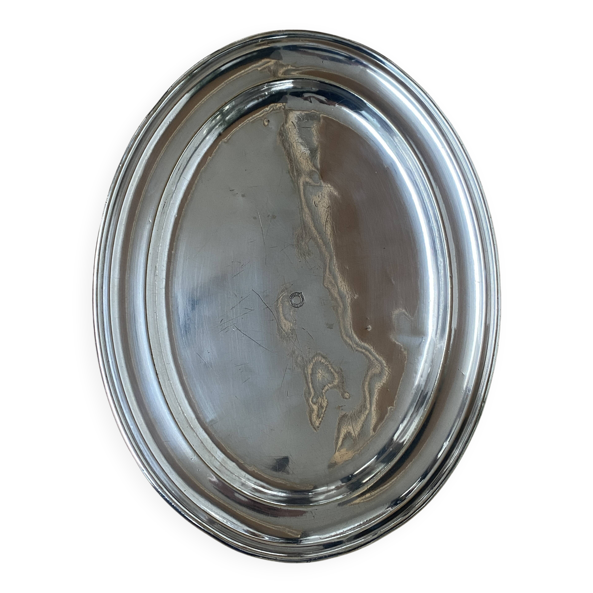 Silver-plated serving dish from the Hôtel des Anglais in Le Touquet