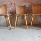 3 Brutalist bistro chairs year 60