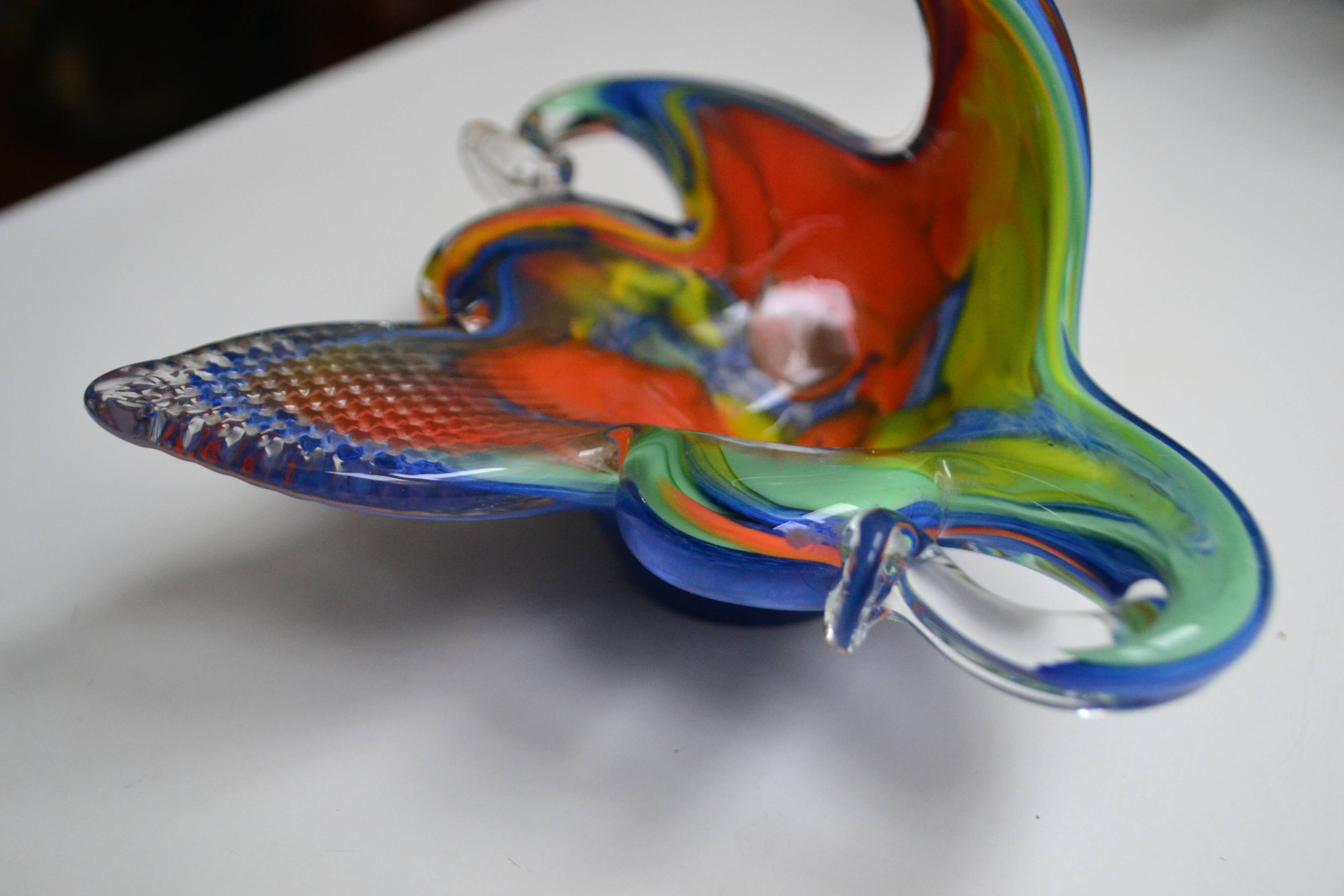 Murano swan pocket emptier