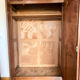 Art deco cabinet raw wood