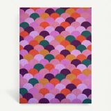 Vintage coral pink weekly planner H120