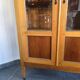Vitrine / bibliothèque vintage bois et verre
