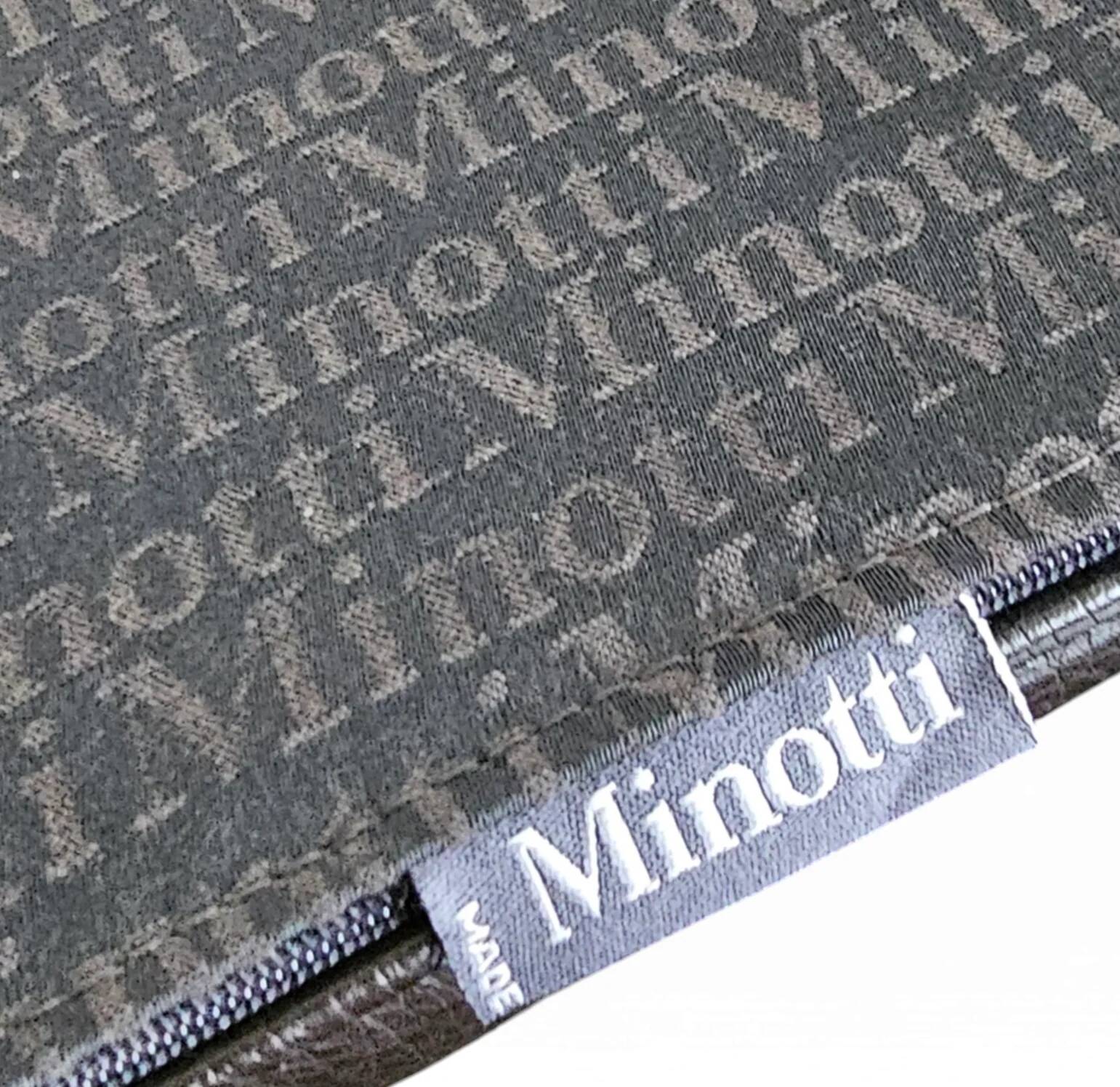 2 x Manet Minotti arm chairs 1990s / dark brown leather / chrome height 83