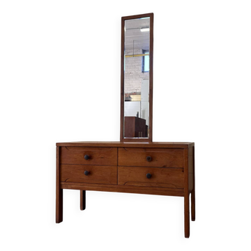 Vintage elm wood cabinet