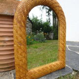Rattan mirror 52 x 40 cm