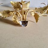 Applies three branches in gilded iron