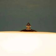 Vintage brass table lamp in Hollywood Regency style from the 50s/60s.