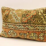 Ethnic Kilim Pillow, 16x24 Turkish Kilim Pillow 40x60