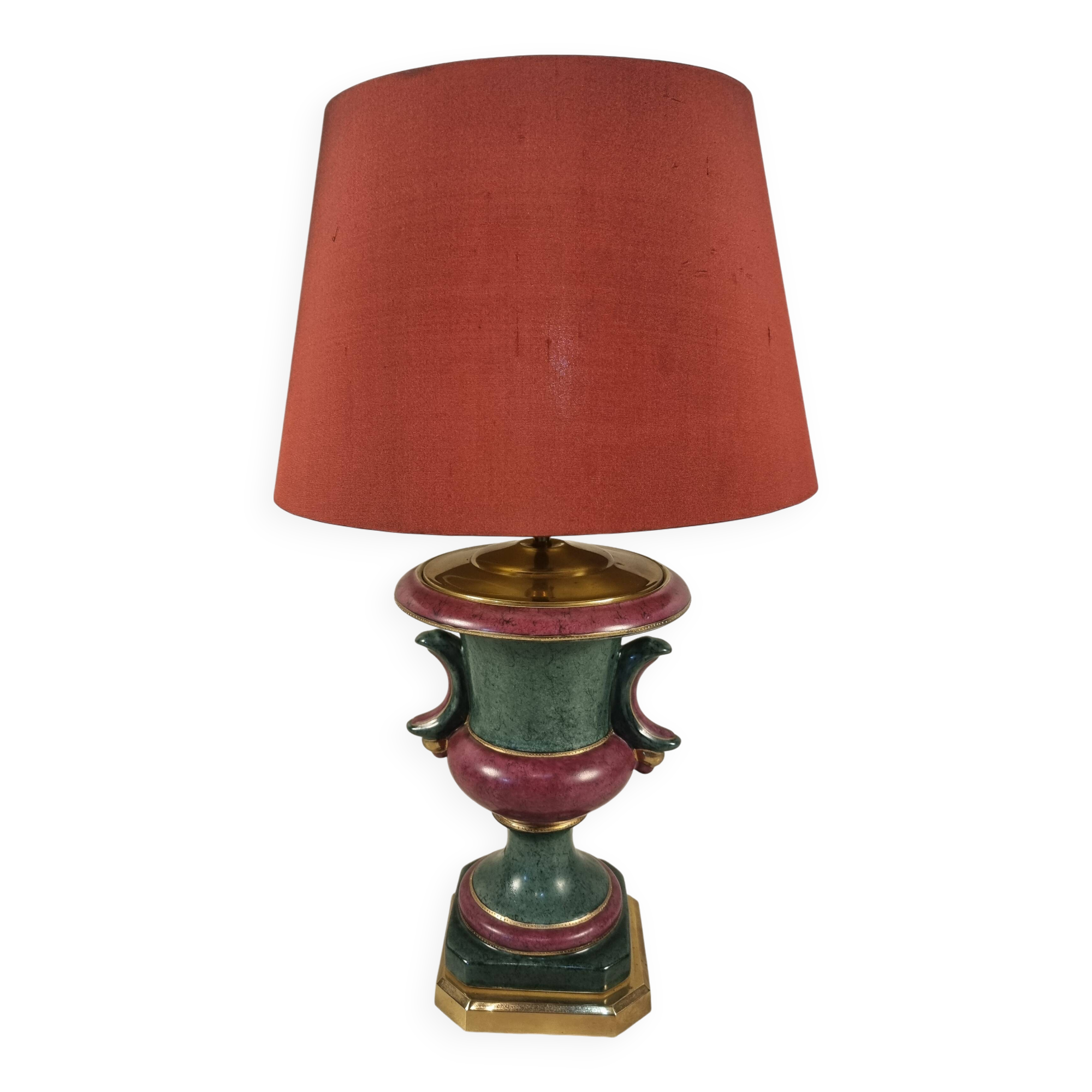 Lampe de table vintage à finition marbrée, années 1990