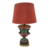 Vintage Marbleized Finish Table Lamp, 1990s