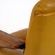 Vaghi leather, aluminium and teak office chair 1970s