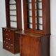 Paire d'armoires / vitrines d'apothicaire en chêne hollandais antiques Art Nouveau vers 1904