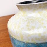 East German pottery vase from the GDR mid-century Strehla Keramik, 1960s.