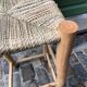 Tabouret haut bois et corde