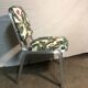 Aluminum chairs covered with Yasmine All overdose multicolor fabric Maison Thevenon arma Burgess
