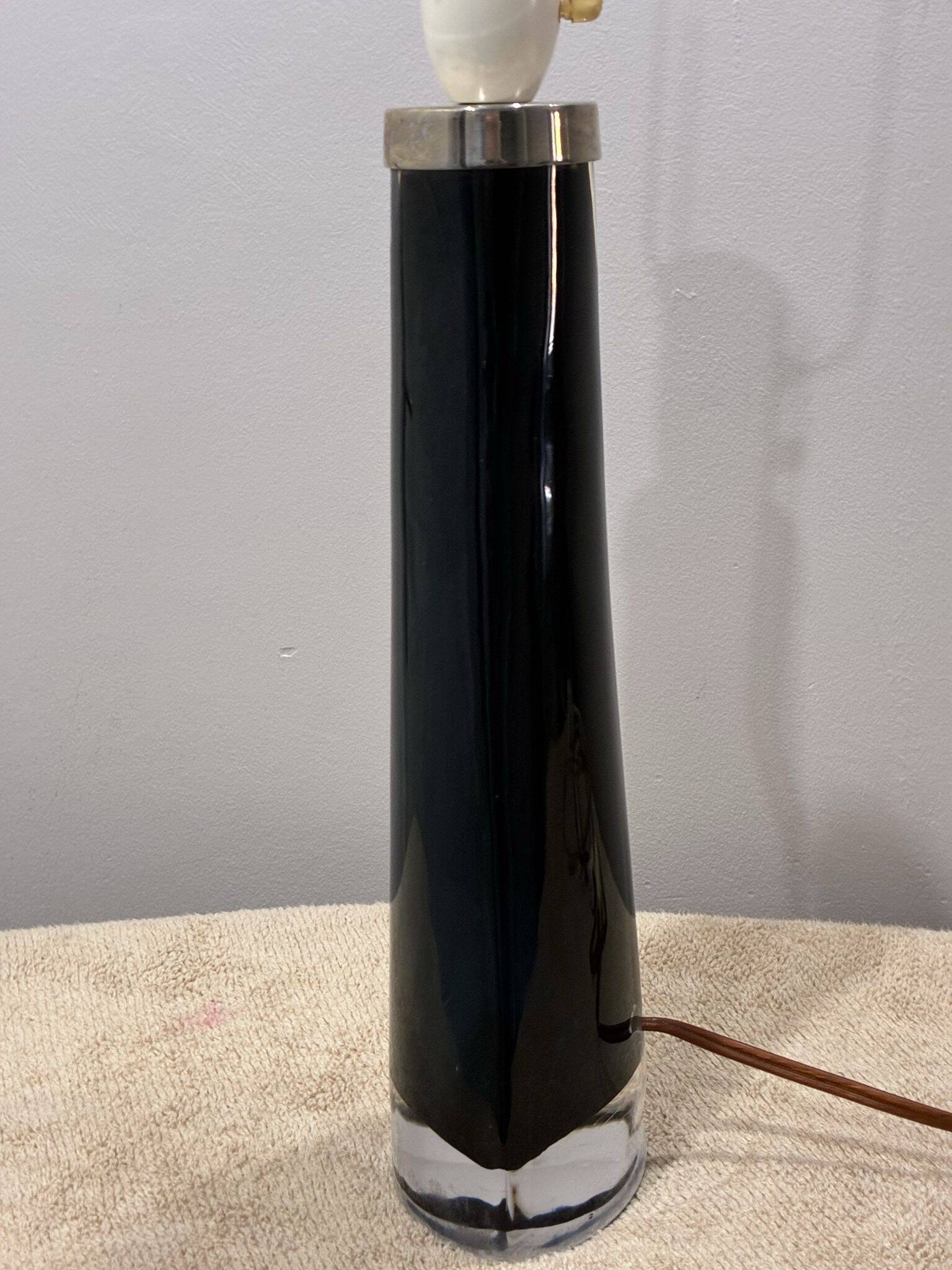 Carl Fagerlund for Orrefors RD 1566 glass table lamp, 1960s