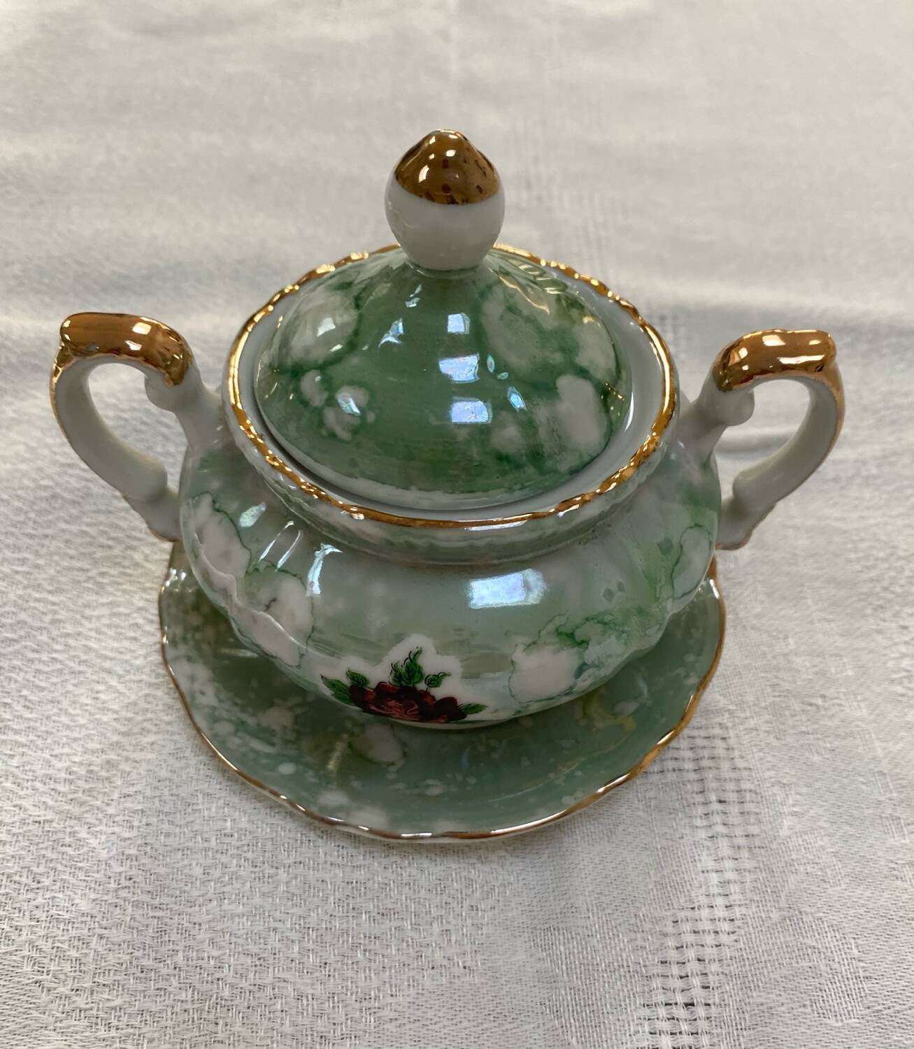 Complete tea and coffee service for 8 cups - Italian porcelain from the 1950s.
