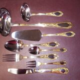 Besteke SBS Solingen housewives case in nickel chrome and gold gold
