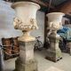 Pair of Neoclassical Style Cast Iron Vases, 19th Century