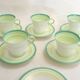 Art Deco English coffee service in porcelain from the 1930s.