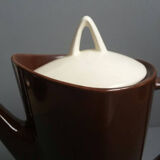 50's chocolate brown teapot
