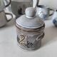 Stoneware tea set with swan decor – Hygge & Lagom spirit