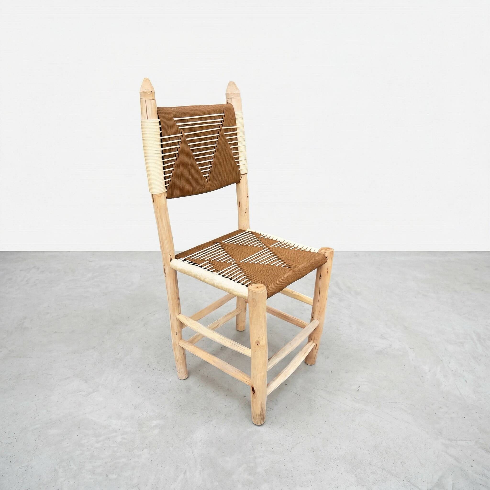 Woven rope Moroccan chair