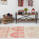 3x12 Red Beige Turkish Vintage Runner Rug,92x371Cm