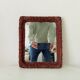 Vintage wicker mirror