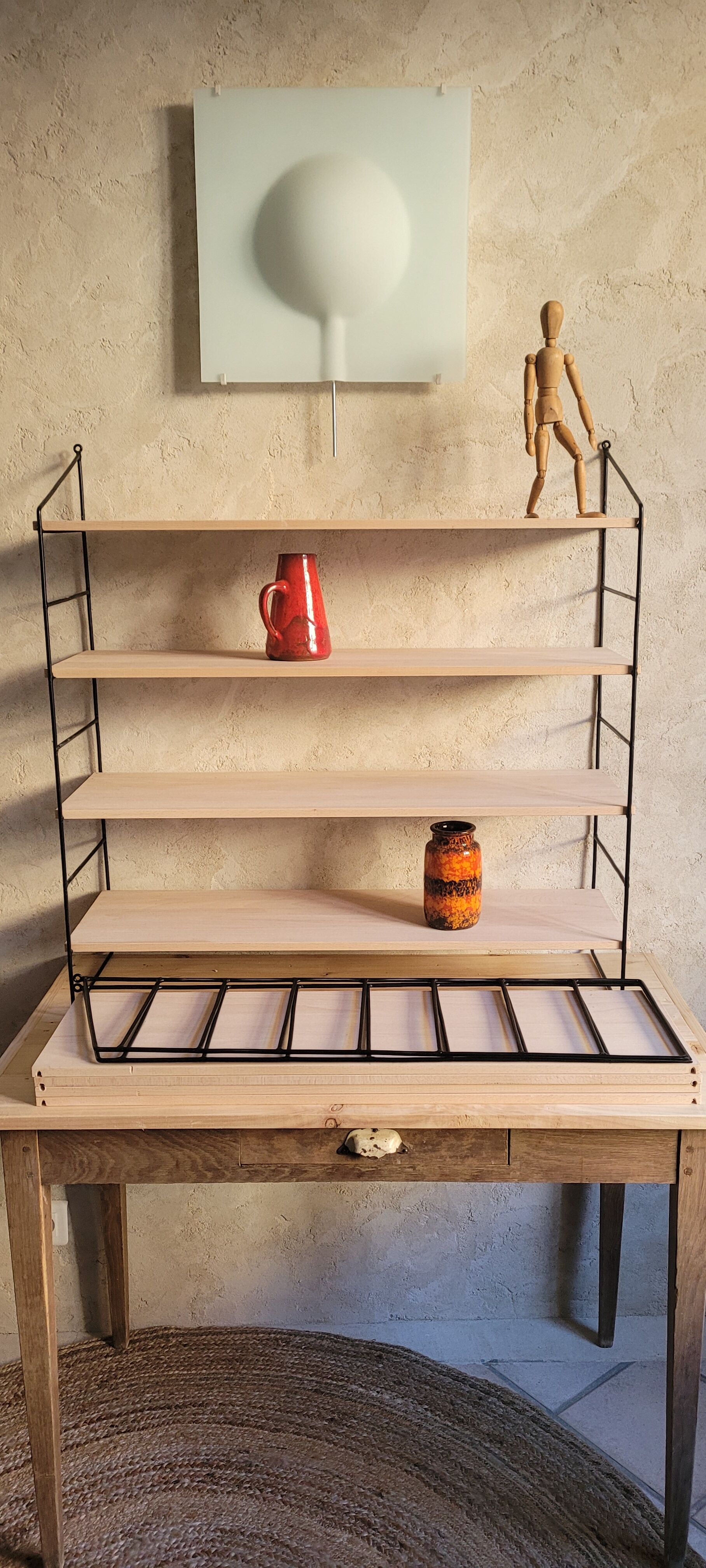 Etagère murale style string vintage