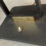 Lampadaire arlus en métal et 4 abats-jour en verre