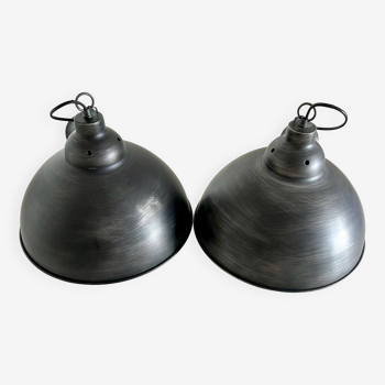 Set of 2 Industrial Pendant Lamps