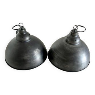 Set of 2 Industrial Pendant Lamps