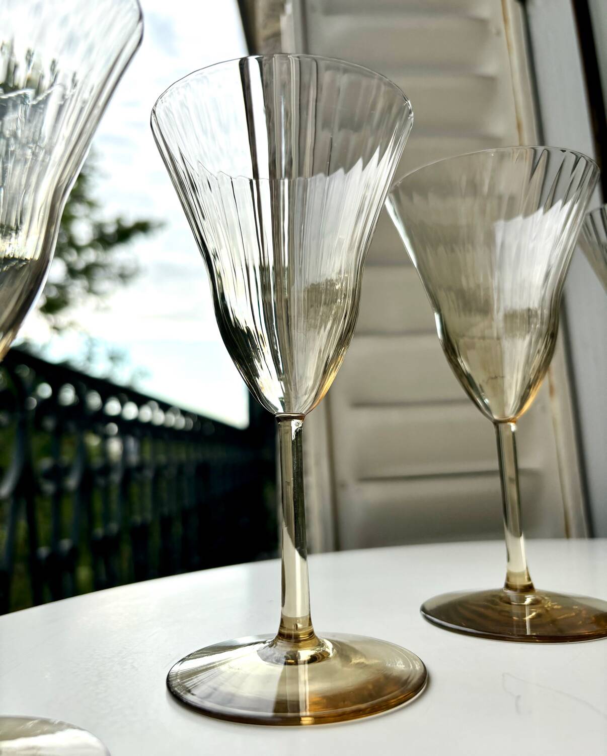 Verres style Gallée