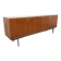 Vintage modernist enfilade in rosewood and chrome metal from the 60s and 70s.