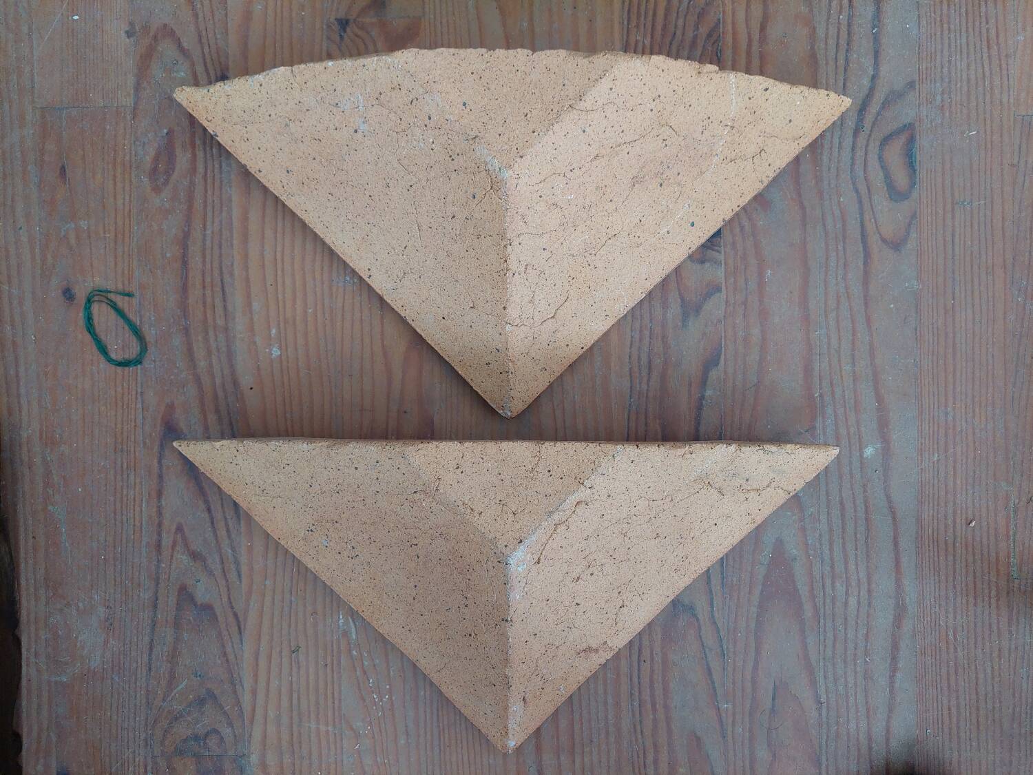 Designer earthenware wall lights