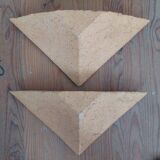 Designer earthenware wall lights