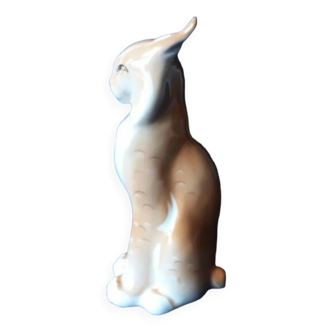 Lynx en porcelaine de Léningrad dite Lomonosov