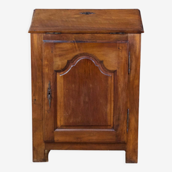 Rustic wooden secretary with 19th century flap