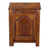 Rustic wooden secretary with 19th century flap
