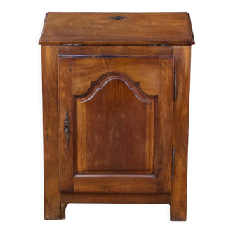 Rustic wooden secretary with 19th century flap