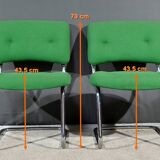 Pair of Chairs, attributed to Steelcase Strafor – 1970