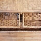 Rattan chest of drawers